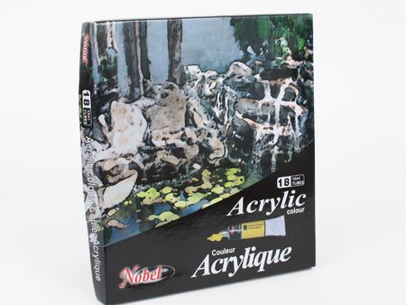 Acrylic paint set, 18 colours Online Sale