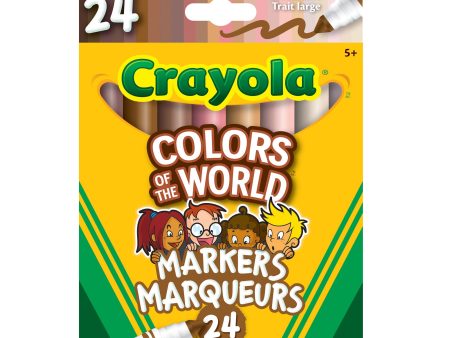 24-Pack Broad Tip Markers - Skin Tones Online Hot Sale