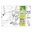 Funny Mat Colouring Placemat - Camping Fashion