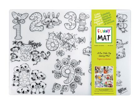 Funny Mat Colouring Placemat - Numbers Sale