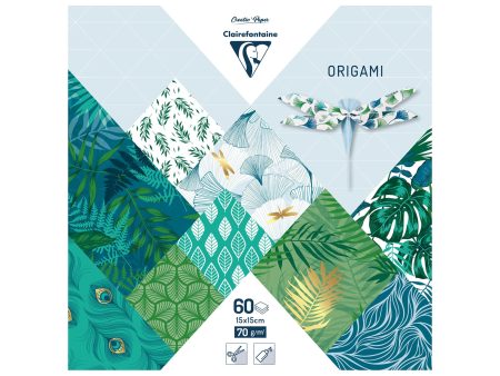 60-Sheet Origami Kit - Botanical Chic Hot on Sale