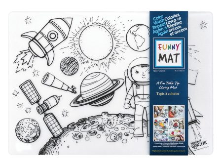 Funny Mat Colouring Placemat - Space on Sale