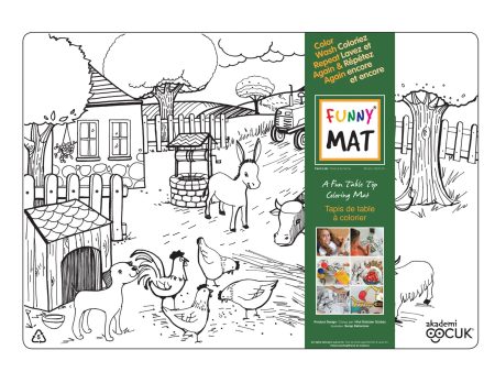 Funny Mat Colouring Placemat - Farm Discount