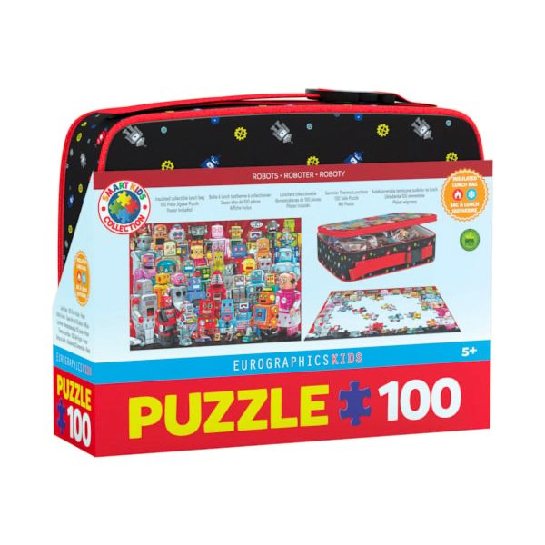 100-Piece Puzzle Lunch Box -  Robots  Online Hot Sale