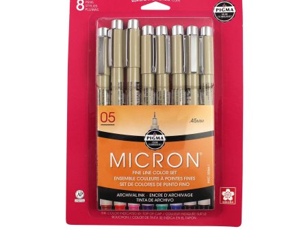 8-Pack Pigma Micron Pens - Assorted Colours Online Hot Sale