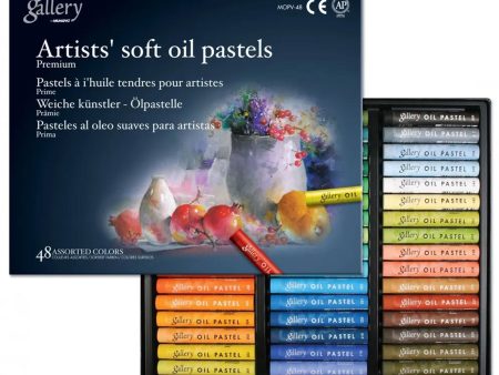 48-Pack Artist Soft Oil Pastels Online