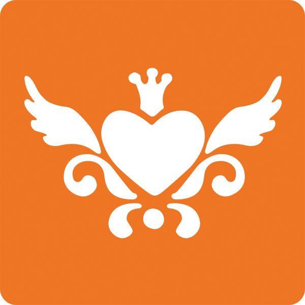 **Mandarine 6 Stencils Hearts Online