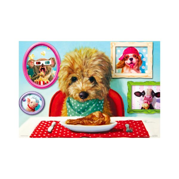 100-Piece Puzzle Lunch Box -  Dinner Time  Hot on Sale