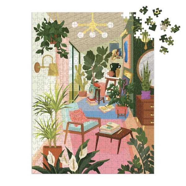 500-Piece Book Puzzle -  Houseplants  For Sale