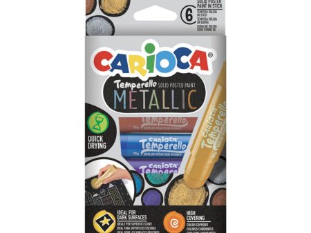 6-Pack Temperello Poster Paint Sticks - Metallic Discount