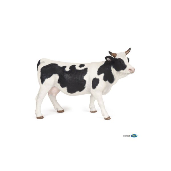 Animal Figurine - Black & White Cow Discount