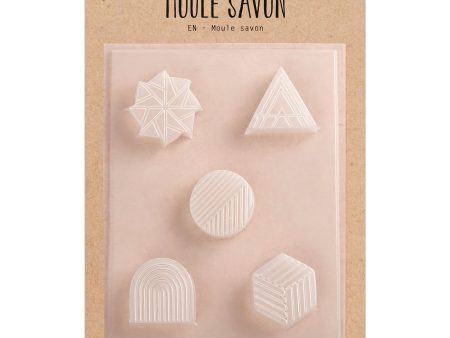 5-Pack Solid Cosmetic Moulds - Geometric Shapes For Sale