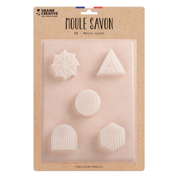 5-Pack Solid Cosmetic Moulds - Geometric Shapes For Sale