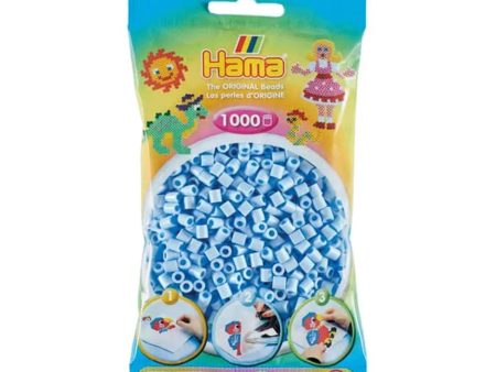 1,000-Pack Hama Midi Beads - Pastel Blue Ice Online Sale