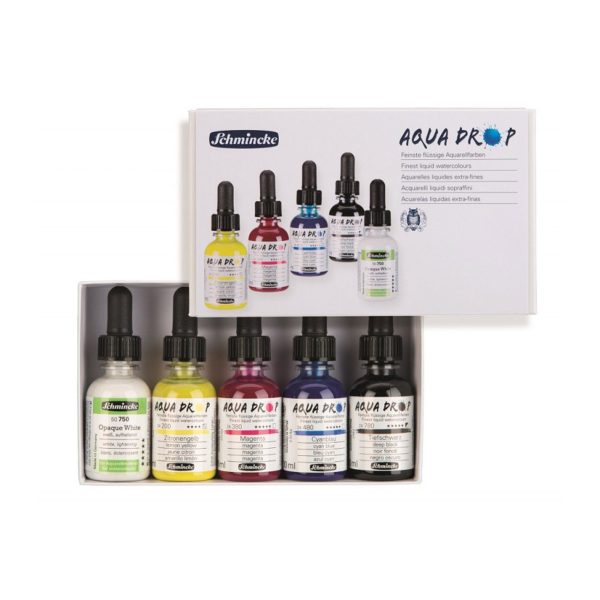 Aqua Drop Watercolour Set - 5 x 30 ml Supply