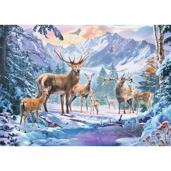 Adult Puzzle - Winter Deer, 1,000 Pieces Online Sale