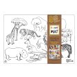 Funny Mat Colouring Placemat - Wild Animals Fashion