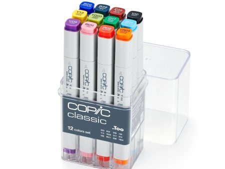 12-Pack Copic Classic Markers - Basic Colours For Cheap