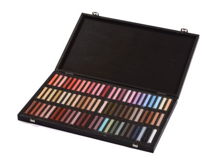 72-Piece Wooden Box Pastel Set - Portrait on Sale