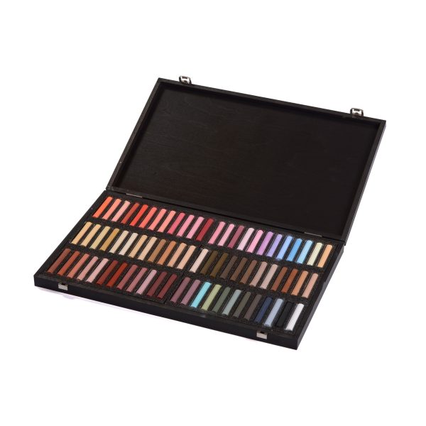 72-Piece Wooden Box Pastel Set - Portrait on Sale