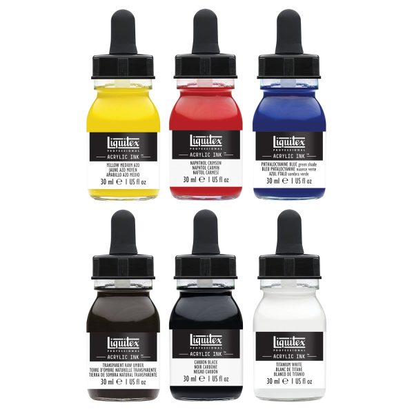 Acrylic Ink - Essentials, 6 x 30 ml For Discount