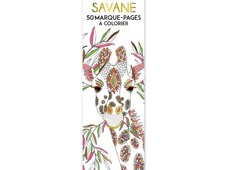 50 marque-pages à colorier : Savane - French Ed. Online Hot Sale