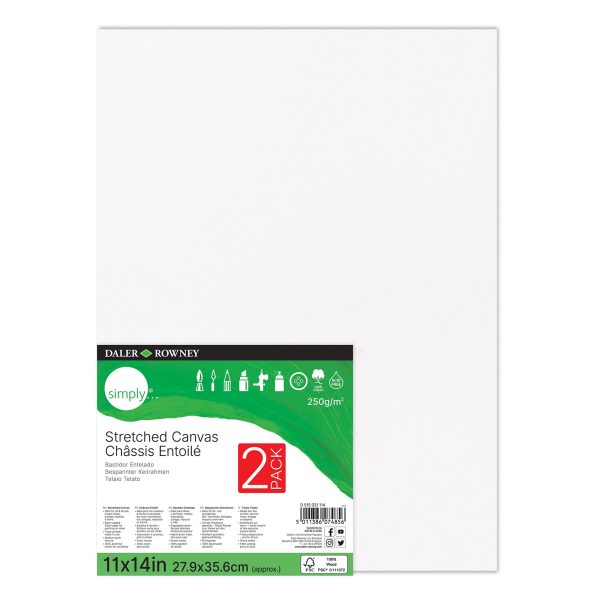 2:Pack Simply Canvases - 12 X 16 in Discount