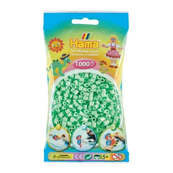 1,000-Pack Hama Midi Beads - Pastel Mint on Sale