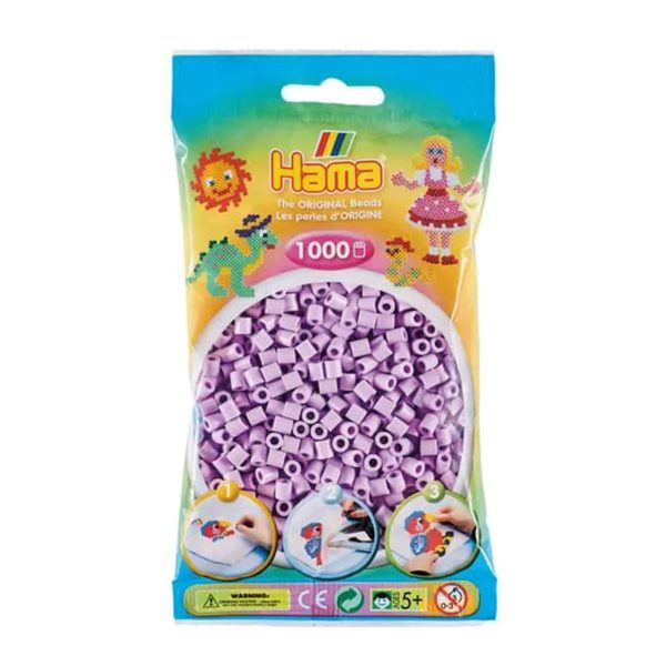 1,000-Pack Hama Midi Beads - Pastel Lilac For Discount