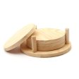 4-Piece Pawlonia Wooden Coaster Set - 12.5 x 12.5 x 1 cm Online now