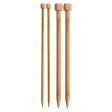 Bamboo Knitting Needles - Single Point For Cheap