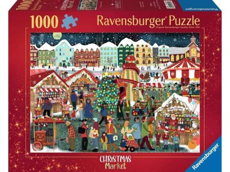 Adult Puzzle - Christmas Market, 1,000 Pieces on Sale