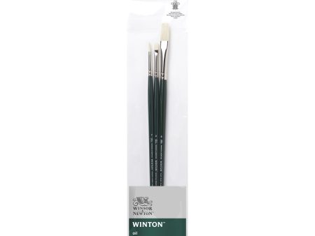 3-Pack Winton Hog Brushes - Assorted 1 Online