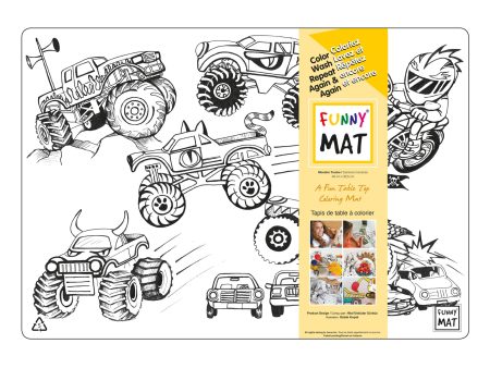 Funny Mat Colouring Placemat - Trucks Online Hot Sale