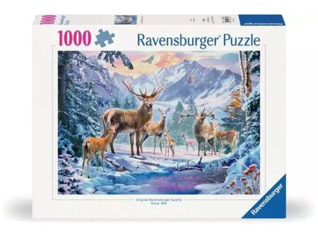 Adult Puzzle - Winter Deer, 1,000 Pieces Online Sale